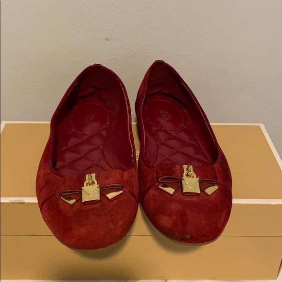 MICHAEL KORS Red Alice Ballet Flats (8.5M) - Picture 2 of 6